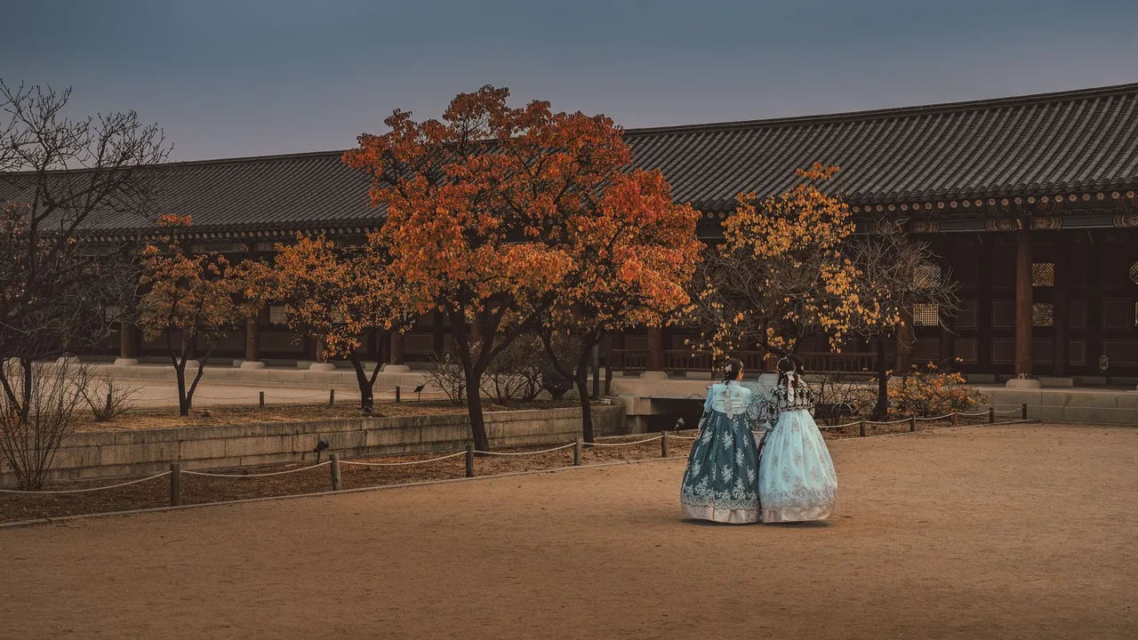Professional hanbok photoshoot — Korea travel
